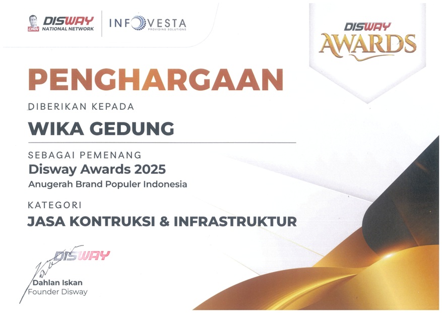 Anugerah Brand Populer Indonesia Kategori Jasa Konstruksi & Infrastruktur