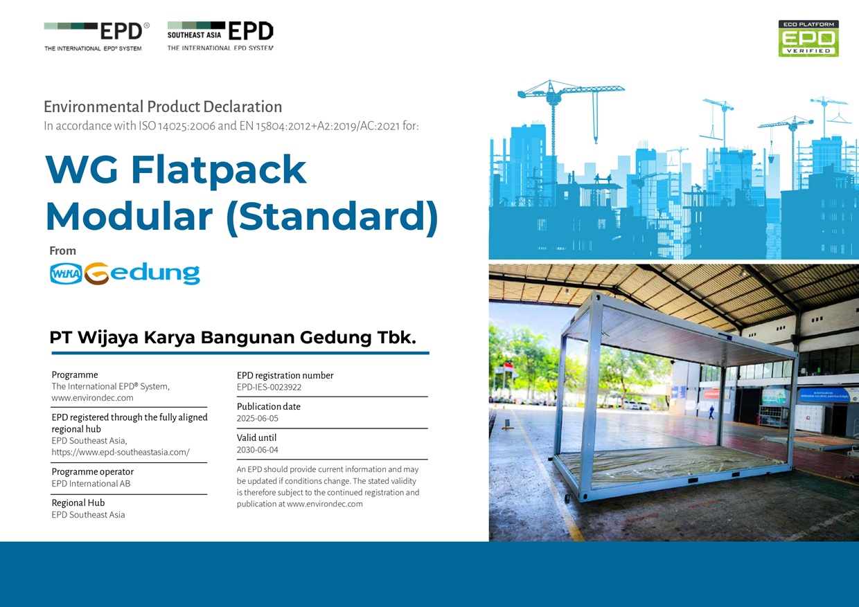 Environmental Product Declaration (EPD) for WG Flatpack Modular