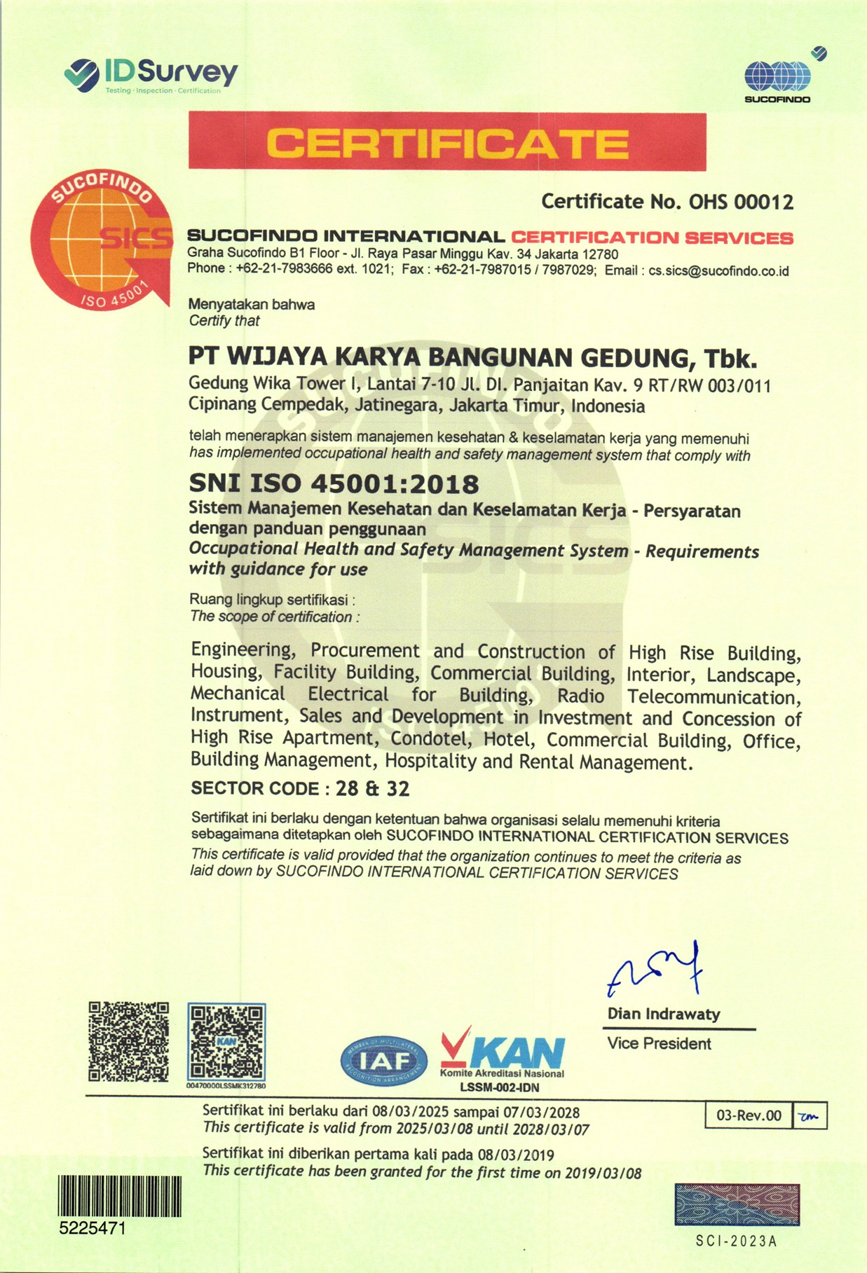 ISO 45001:2018 Sistem Manajemen K3