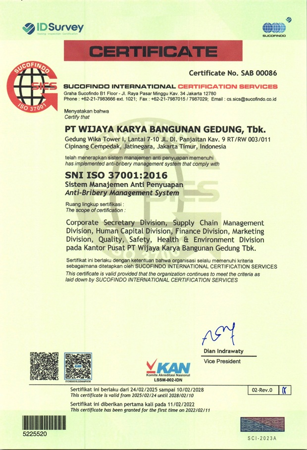 SNI ISO 37001:2016 Sistem Manajemen Anti Penyuapan