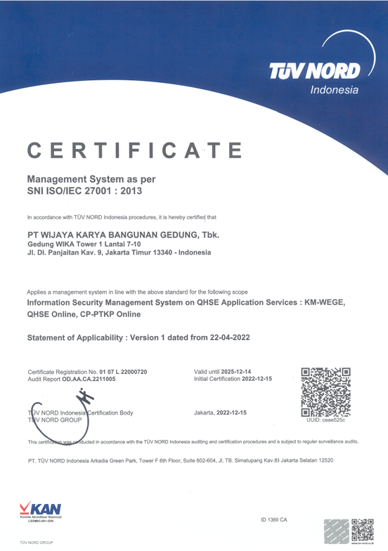 SNI ISO/IEC 27001:2013 Sistem Manajemen Keamanan Informasi