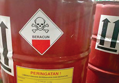 Pemasangan simbol limbah B3