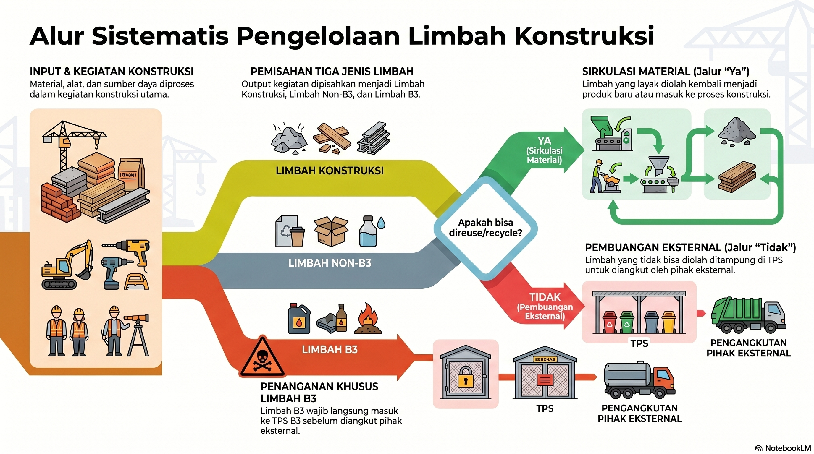 Alur Pengelolaan Limbah Konstruksi