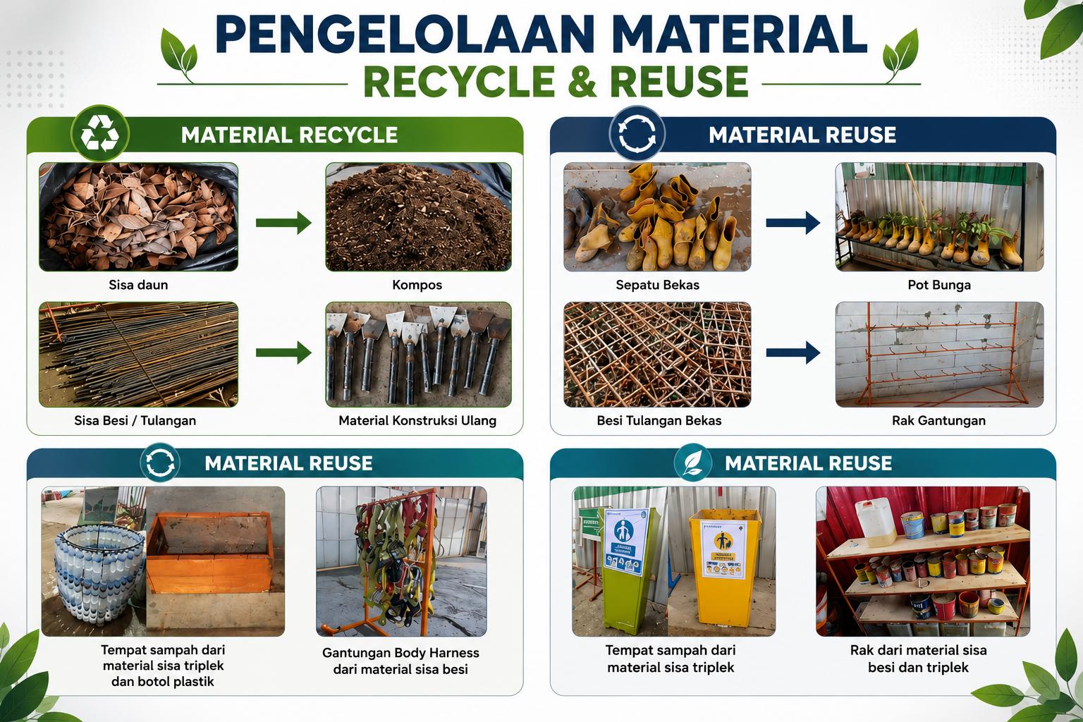 Penggunaan Kembali & Daur Ulang Limbah Proyek