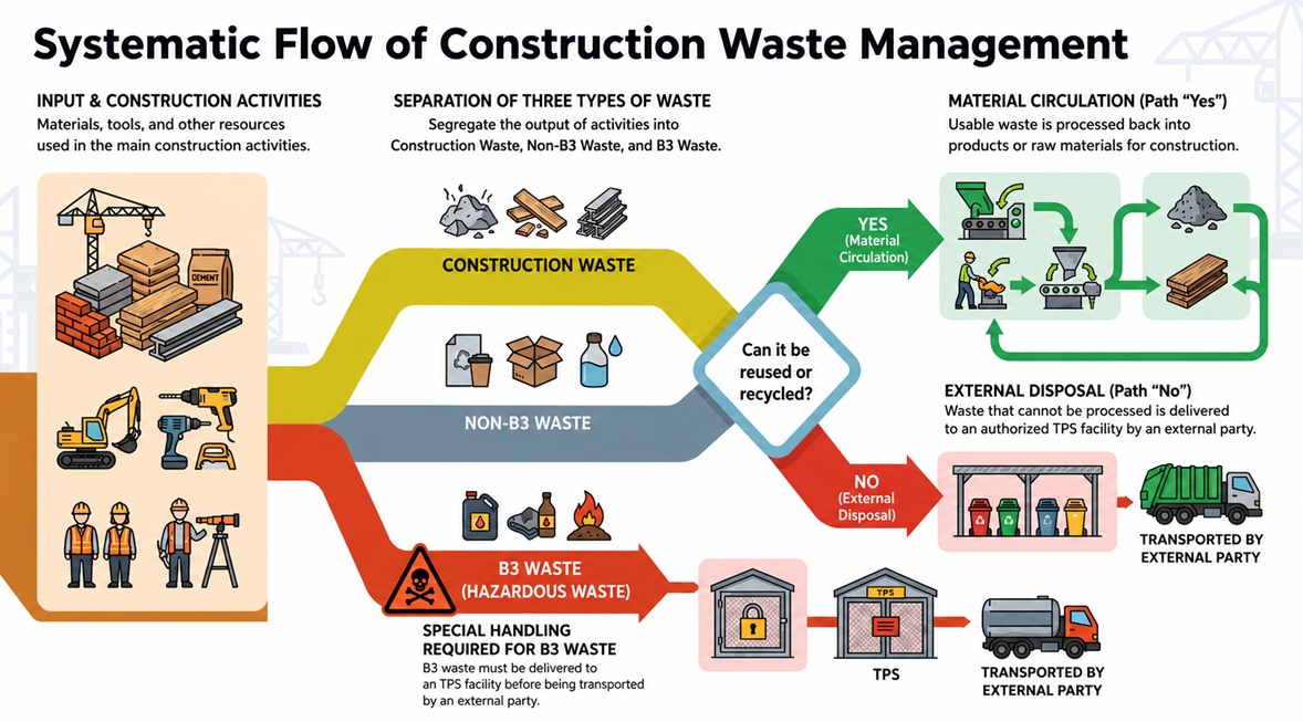Construction Waste Management Process Flow